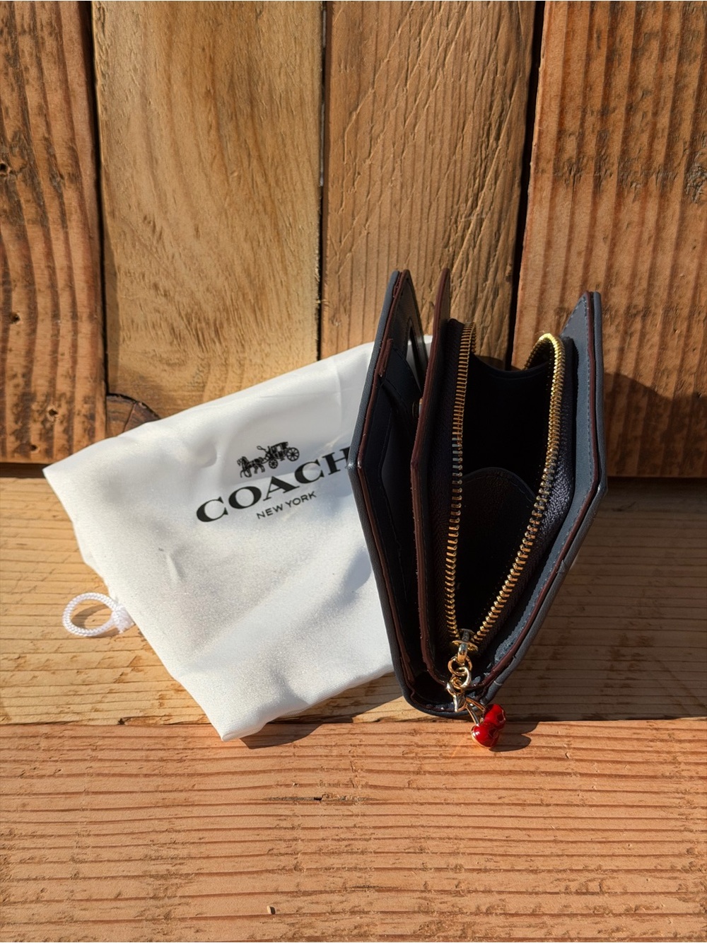 Coach Snap Wallet in Signature Denim👖🍒 - Picture 4 of 7